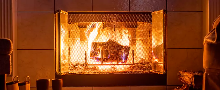 Mendota Hearth Landscape Fireplace Installation in Waverly, Michigan