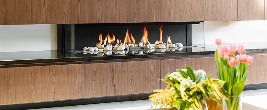 Double-height Fireplace Design Refurbishment in Waverly, Michigan
